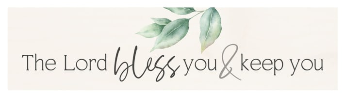 Tabletop Decor : The Lord Bless You & Keep You (Pine) (Vintage Praise Series)