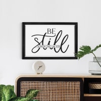 Carved Wall Art: Be Still & Know That I Am God (Mdf/pine)