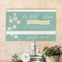 Wall Art: Be Still & Know Dimensional Accents (Psalm 46:10)