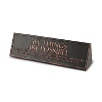 Tabletop Plaque: All Things Are Possible Resin (Matthew 19:26)