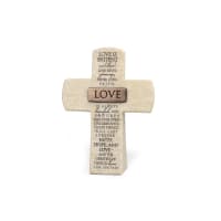 Tabletop Cross: Love, Bronze Bar