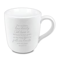 Ceramic Mug: Loved (Romans 5:5) Textured (473 Ml) Homeware