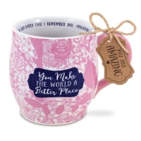 Ceramic Mug: Pretty Prints, You Make the World a Better Place, Philippians 1:3 (384 Ml) Homeware