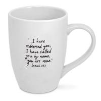 Ceramic Mug: Scripture Ink, in Christ I Am Accepted, Isaiah 43:1 (414 Ml) Homeware