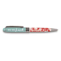 Pen Pretty Prints: You Are Loved, Red/White (Isaiah 43:4)
