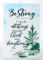 Woodland Grace Plaque: Be Strong