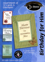 Boxed Cards Birthday For Him: Masculine Box