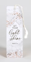 Bookmark With Tassel: Let Your Light Shine Stationery