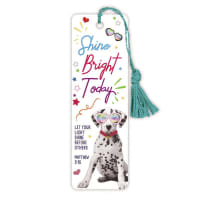 Bookmark With Tassel: Shine Bright Today (Matt 5:16) Stationery