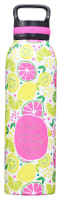 Stainless Steel Water Bottle: Taste and See (Psalm 34:8) Yellow/Pink/Lime (710ml) Homeware
