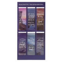 Bookmark Magnetic - set of 6: Lift Up Your Hands Stationery