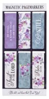Bsk: Bookmark Magnetic - set of 6: Be Still, Purple Floral (Ps 46:10) (Bible Knowledge Series) Stationery