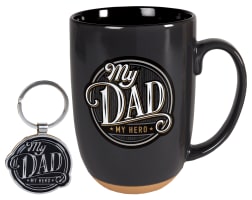 Boxed Gift Set: Dad's Mug & Metal Keyring With Scripture Verse (444ml) Pack/Kit