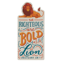 Bookmark: The Righteous Are Bold as a Lion (Proverbs 28:1) Stationery