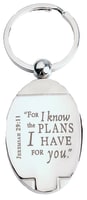 Quality Metal Keyring: Jeremiah 29:11, For I Know the Plans I Have For You