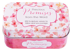 Sing For Joy Cards in Tin: Precious Promises (Pale Orange/floral) Stationery