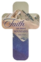 Bookmark Cross-Shaped: Faith Can Move Mountains Stationery