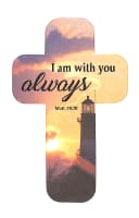 Bookmark Cross-Shaped: I Am With You Always, Lighthouse Stationery