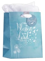 Gift Bag Medium: Soar, Blue/White Incl Tissue Paper and Gift Tag (Isaiah 40:31) Stationery