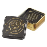 Scripture Cards in Tin: A Word For Today, 50 Double-Sided Cards