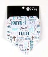 Faithful Paws Bandana, Faith & Trust Design (Australiana Products Series)