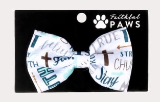 Faithful Paws Bow Tie, Faith & Trust Design (Australiana Products Series)