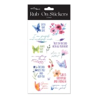 Rub on Stickers: Watercolour Series, 2 Sheets Per Pack Novelty