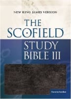 NKJV Scofield III Study Bible Burgundy Genuine Leather