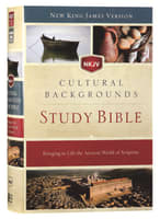 NKJV Cultural Backgrounds Study Bible (Red Letter Edition) Hardback
