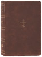 NKJV Orthodox Study Bible Brown (Black Letter Edition) Premium Imitation Leather