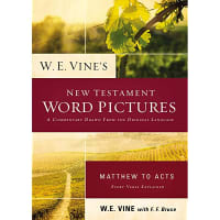 W. E. Vine's New Testament Word Pictures: Hebrews to Revelation: A Commentary Drawn From the Original Languages Paperback