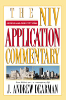 Jeremiah/Lamentations (Niv Application Commentary Series) Hardback