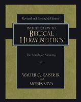 Introduction to Biblical Hermeneutics (And Expanded) Hardback