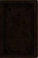 Niv/Message Side-By-Side Bible Large Print Brown (Black Letter Edition) Premium Imitation Leather
