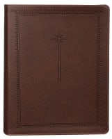 NIV Journal the Word Bible Large Print Brown (Black Letter Edition) Premium Imitation Leather