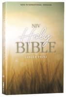 NIV Holy Bible Larger Print Nature (Black Letter Edition) Paperback