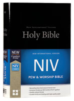 NIV Pew and Worship Bible Black (Black Letter Edition) Hardback