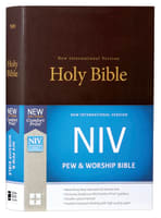 NIV Pew and Worship Bible Brown (Black Letter Edition) Hardback