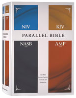 NIV KJV NASB Amplified Parallel Bible Hardback