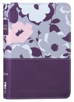 NIV Thinline Bible Compact Purple Floral (Red Letter Edition) Premium Imitation Leather