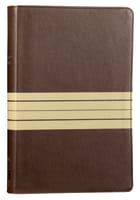 NIV Thinline Bible Large Print Brown/Tan (Red Letter Edition) Premium Imitation Leather