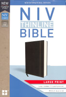 NIV Thinline Bible Large Print Black (Red Letter Edition) Hardback