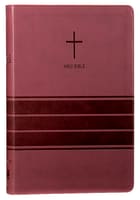 NIV Value Thinline Bible Large Print Burgundy (Black Letter Edition) Premium Imitation Leather