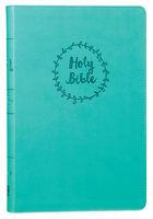 NIV Value Thinline Bible Large Print Blue (Black Letter Edition) Premium Imitation Leather