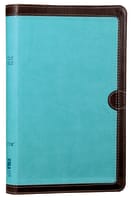 NIV Thinline Bible Blue/Brown (Red Letter Edition) Premium Imitation Leather
