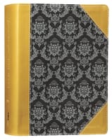 NIV Journal the Word Reference Bible Gold/Gray (Red Letter Edition) Premium Imitation Leather