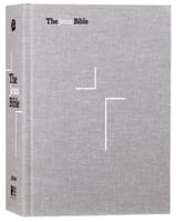 NIV the Jesus Bible Gray Linen Comfort Print Edition (Black Letter Edition) Fabric over hardback