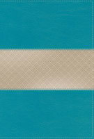 NIV Giant Print Compact Bible Teal (Red Letter Edition) Premium Imitation Leather
