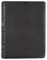 NIV Side-Column Reference Bible Wide Margin Goatskin Black Premier Collection (Black Letter Edition) Genuine Leather
