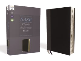 NASB Classic Reference Bible Black 1995 Text Thumb Indexed (Red Letter Edition) Premium Imitation Leather